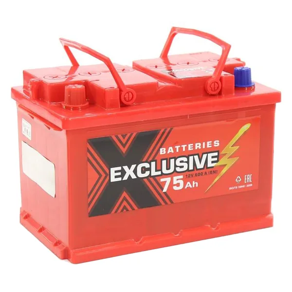 Аккумулятор EXCLUSIVE 75 Ач 600 А (EN), прямая полярность, LN3
