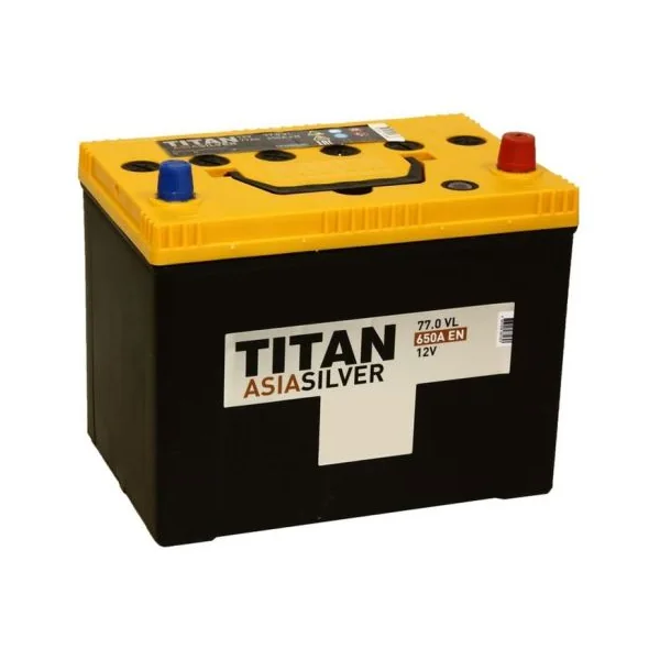 Аккумулятор TITAN Asia Silver 77 Ач 650 А (EN), обратная полярность, BCI-35