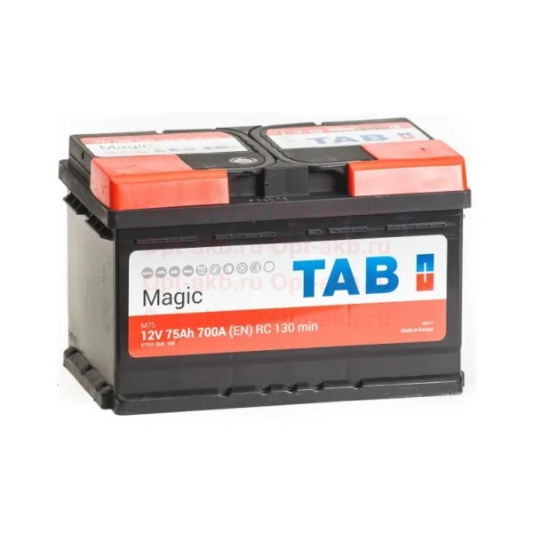 Аккумулятор TAB Magic 75 Ач 720 А (EN), обратная полярность, LBN3