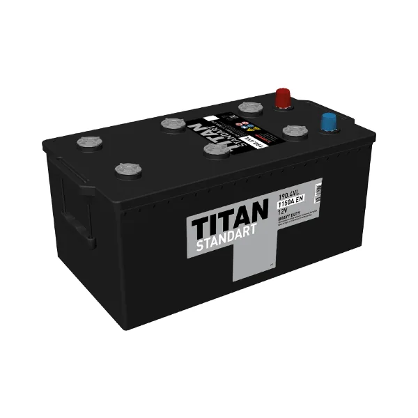 Аккумулятор TITAN Standart 190 Ач 1250 А (EN), прямая полярность, 6ST-190