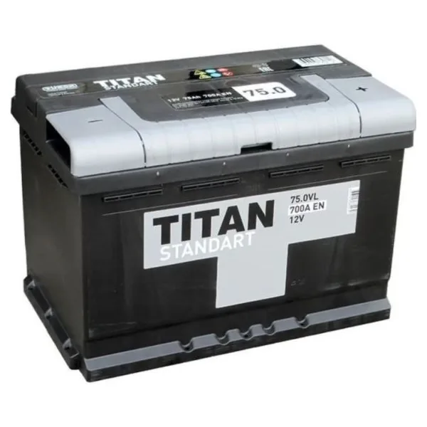 Аккумулятор TITAN Standart 75 Ач 650 А (EN), обратная полярность, LN3