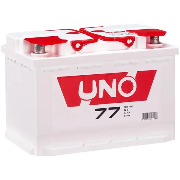 Аккумулятор UNO 77 Ач 670 А (EN), прямая полярность, LN3