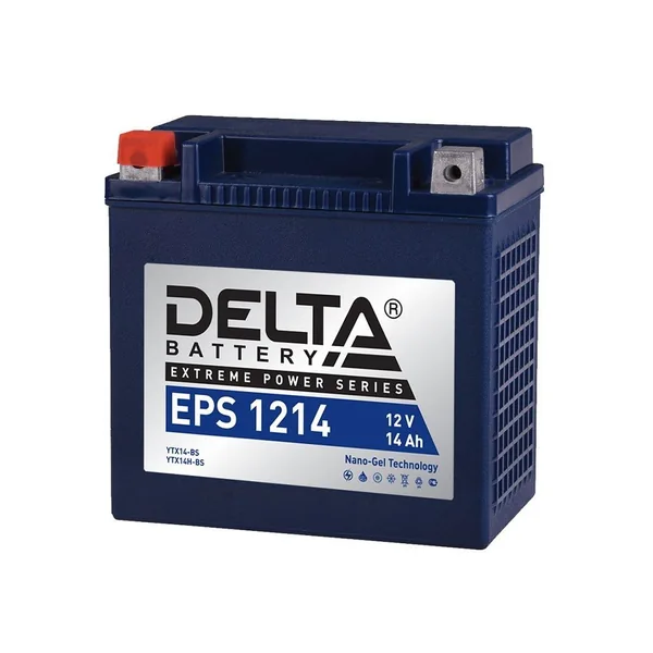 Аккумулятор DELTA EPS 14 Ач 220 А (EN), прямая полярность, YTX14H