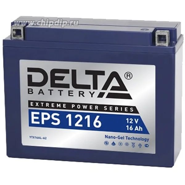 Аккумулятор DELTA EPS 16 Ач 215 А (EN), обратная полярность, YB16AL-A2