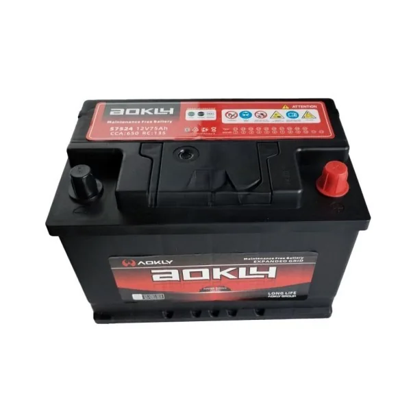 Аккумулятор AOKLY 75 Ач 650 А (EN), обратная полярность, LN3