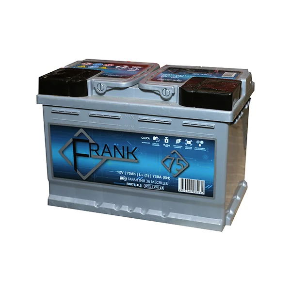 Аккумулятор FRANK 75 Ач 730 А (EN), прямая полярность, LN3