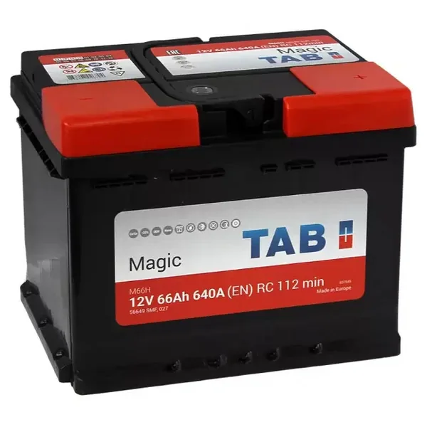 Аккумулятор TAB Magic 66 Ач 640 А (EN), обратная полярность, LN2
