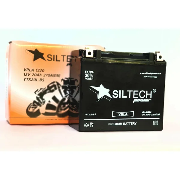 Аккумулятор SILTECH 20 Ач 270 А (EN), обратная полярность, YTX20L