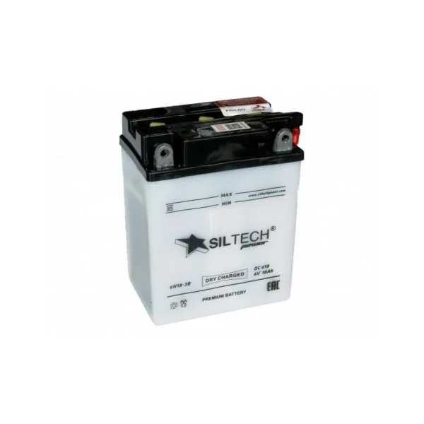 Аккумулятор SILTECH 18 Ач 150 А, обратная полярность, 6N18-3B