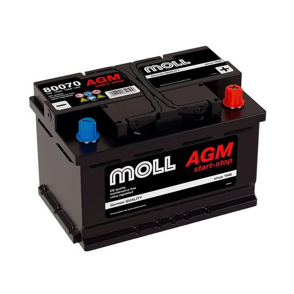 Аккумулятор MOLL 70 Ач 700 А (EN), обратная полярность, LN3