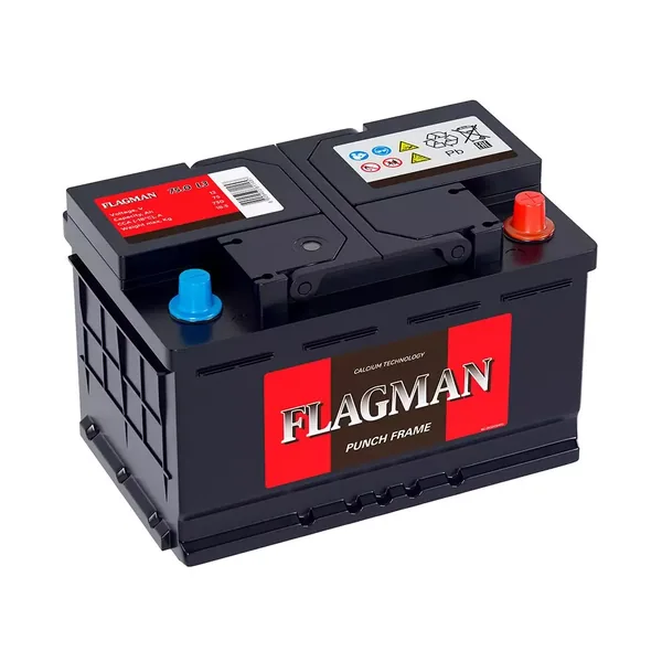 Аккумулятор FLAGMAN 75 Ач 730 А (EN), обратная полярность, LN3