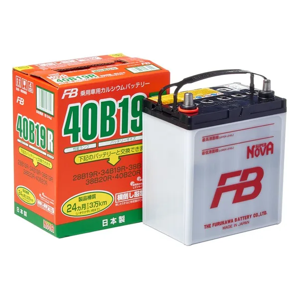 Аккумулятор FB SUPER NOVA 38 Ач 330 А (EN), прямая полярность, B19