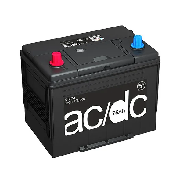 Аккумулятор AC/DC 75 Ач 660 А (EN), прямая полярность, D26