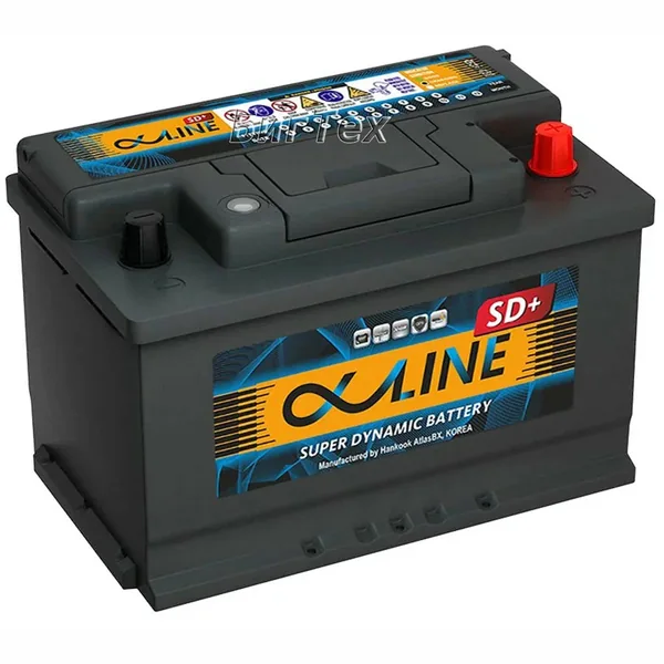 Аккумулятор ALPHALINE SD+ 75 Ач 760 А (EN), обратная полярность, LN3