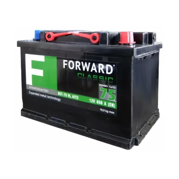 Аккумулятор FORWARD 75 Ач 650 А (EN), прямая полярность, LN3