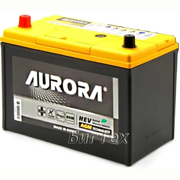Аккумулятор AURORA AGM AX 75 Ач 750 А (EN), обратная полярность, D26