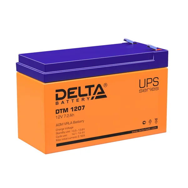 Аккумулятор DELTA 7.2 Ач, 151x65x100