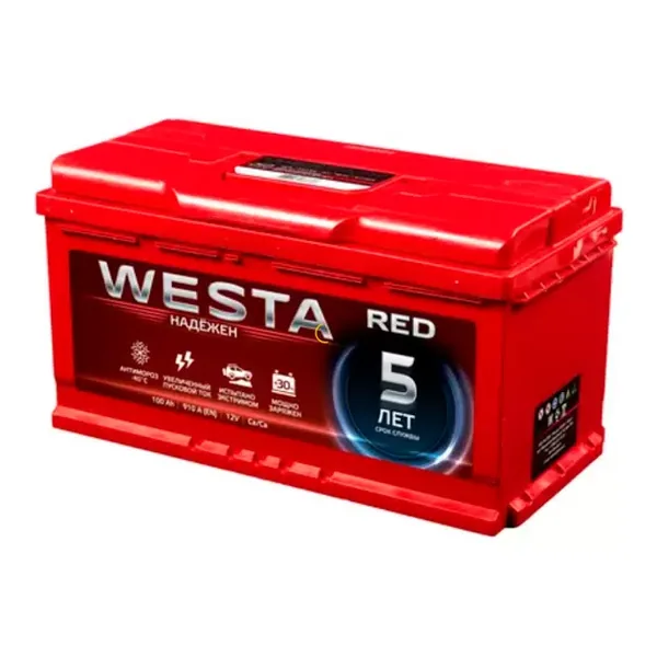 Аккумулятор WESTA RED 100 Ач 900 А (EN), обратная полярность, LN5