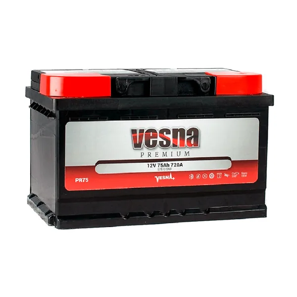 Аккумулятор VESNA Power 75 Ач 710 А (EN), обратная полярность, LN3
